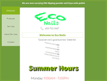 Tablet Screenshot of eco-nails.com